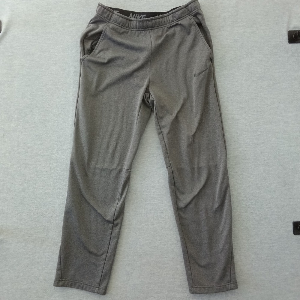 Nike Therma-FIT Mens Tapered Fleece Training Pants Grey Joggers Sweatpants Large